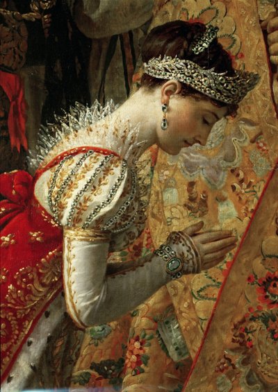 Kejserinde Joséphine Napoleons kroning, detalje af Jacques Louis David