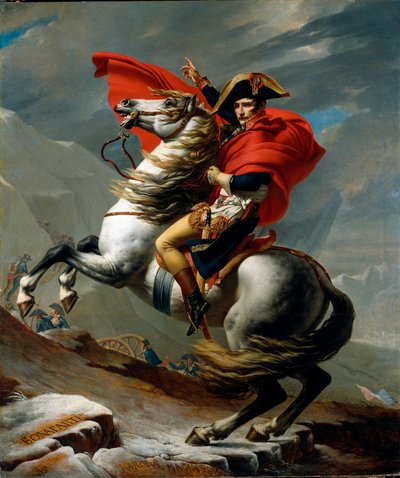 Ridesportræt af Napoleon I Bonaparte af Jacques Louis David