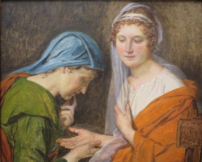 Fransk:  La Bonne Aventure Spåkonen af Jacques Louis David