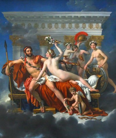 Fransk: Mars désarmé par Vénus Mars afvæbnet af Venus af Jacques Louis David