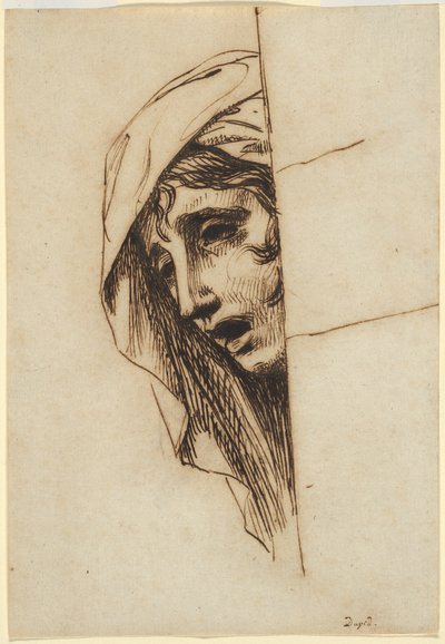 Hovedet af en kvinde af Jacques Louis David