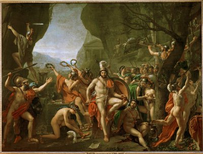 Leonidas ved Thermopylæ af Jacques Louis David
