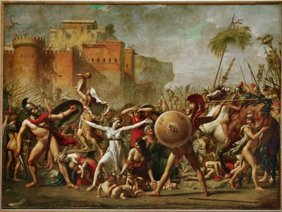 Les Sabines - De sabinske kvinder standsede slaget ... af Jacques Louis David