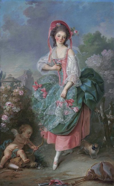Mademoiselle Guimard som Terpsichore af Jacques Louis David