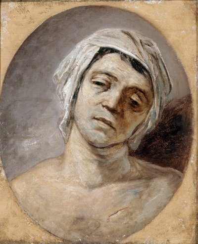 Marat myrdet, ca 1794. af Jacques Louis David