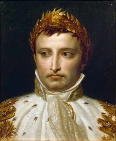 Napoleon I i kroningsregalier af Jacques Louis David