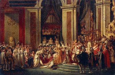 Napoleon kroner Josephine af Jacques Louis David
