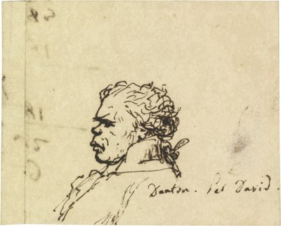 Portræt af Georges Jacques Danton 1759-1794 af Jacques Louis David