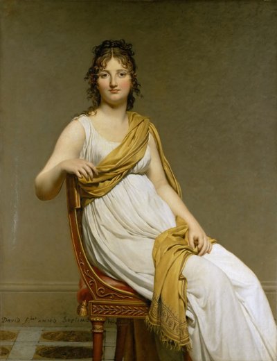 Portræt af Madame Raymond de Verninac, født Henriette Delacroix af Jacques Louis David