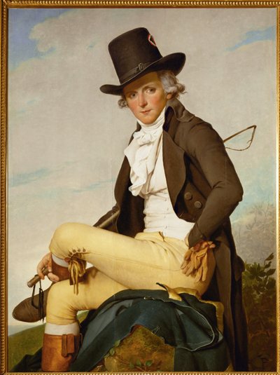 Portræt af Pierre Seriziat ... af Jacques Louis David