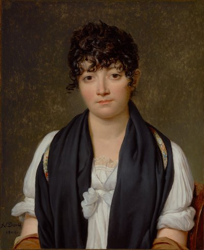 Portræt af Suzanne Le Peletier de Saint-Fargeau af Jacques Louis David
