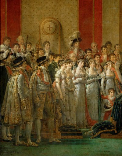 Kroningen af Napoleon i Notre-Dame ... af Jacques Louis David