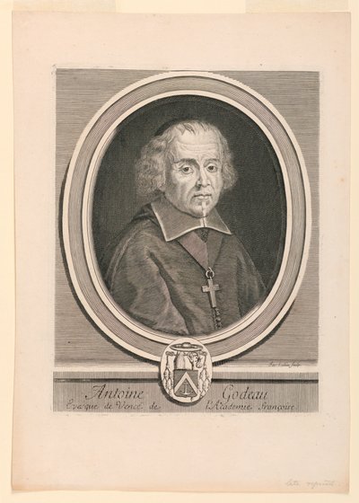Portræt af Antoine Godeau (1605-1672) af Jacques Lubin
