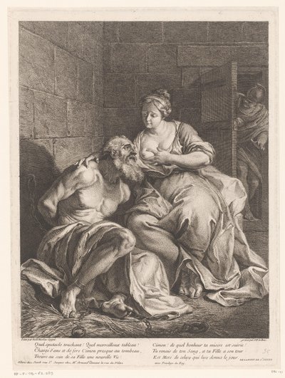Cimon af Pero gevoed (Caritas Romana) af Jacques Philippe Le Bas