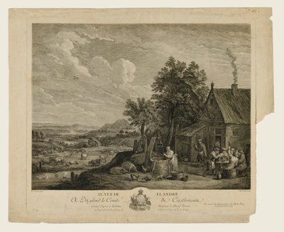 IX Udsigt over Flandern af Jacques Philippe Le Bas