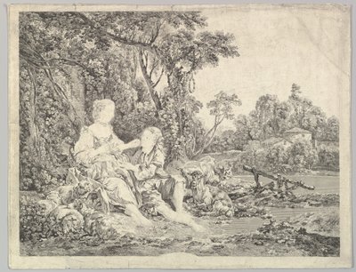 Pensant-ils au Raisin tænker de på druen, 1700-tallet. af Jacques Philippe Le Bas