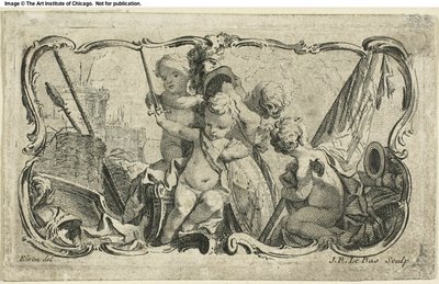 Putti i krig af Jacques Philippe Le Bas