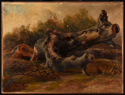 Fældet træ af Jacques Raymond Brascassat
