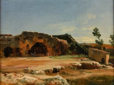 Grotten i Nymphaeum (Syrakus) af Jacques Raymond Brascassat