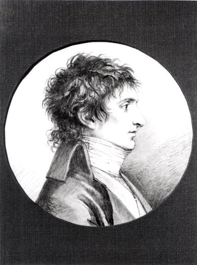 Portræt af Lucien Bonaparte (1775-1840) ca. 1800 (sort kridt på vellum) af Jacques Reattu