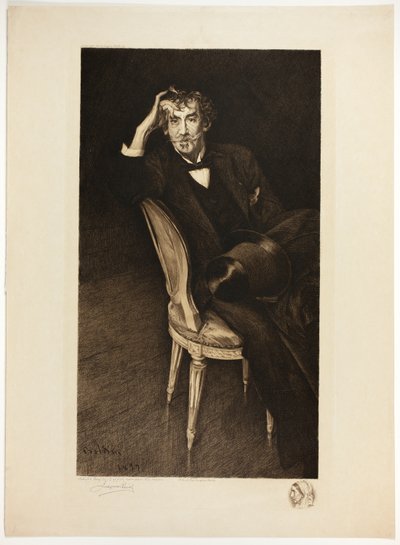 Portræt af Whistler af Jacques Reich
