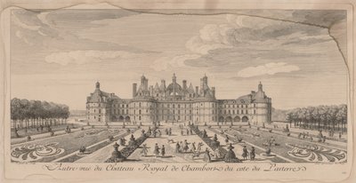 Chateau Chambord fra haven. af Jacques Rigaud