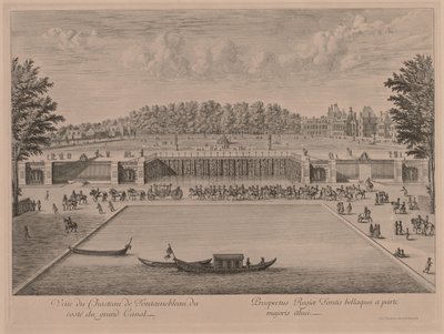 Chateau Fontainebleau fra Canal Grande af Jacques Rigaud