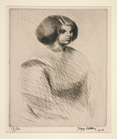 La petite mul?tresse (ung mulat) af Jacques Villon