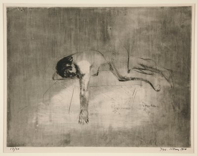 Nu sofa? (Nøgen liggende) af Jacques Villon
