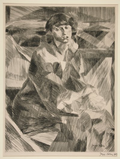 Portræt af en ung kvinde af Jacques Villon