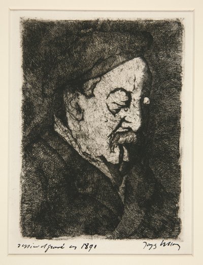 Portræt af maler-trykker Emile Nicolle (Portræt af maler-trykker Emile Nicolle) af Jacques Villon