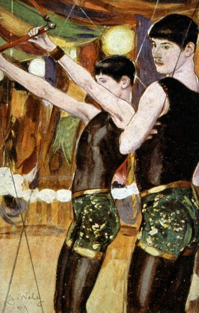 Ekvilibrister i cirkus (Zemganno-brødrene) af Jacques Wely
