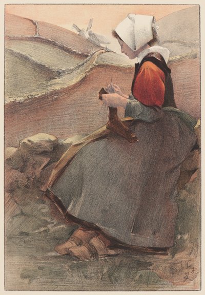 Moseblomst, 1897. af Jacques Wely