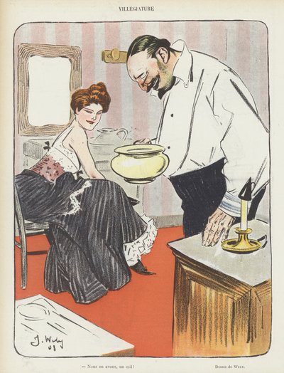 Illustration til Le Rire af Jacques Wely