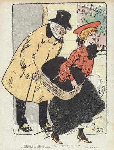 Illustration til Le Rire af Jacques Wely