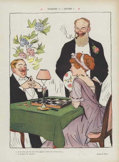 Illustration til Le Rire af Jacques Wely