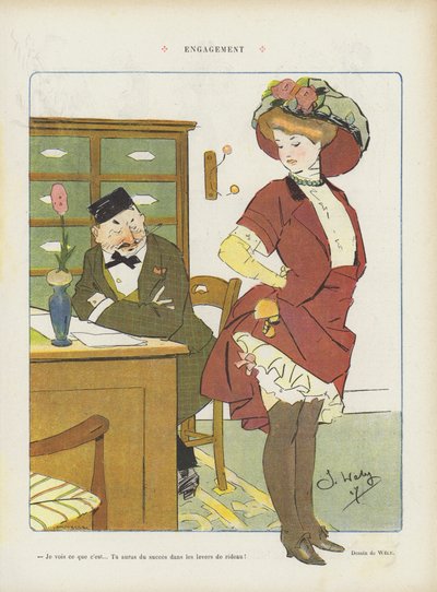 Illustration til Le Rire af Jacques Wely