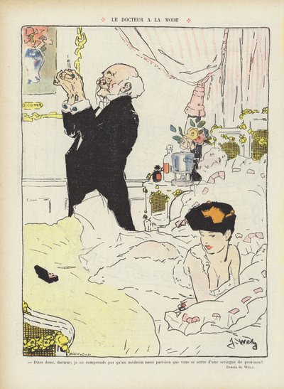 Illustration til Le Rire af Jacques Wely