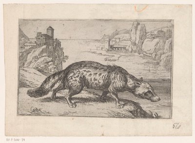 Hyæne Dyr i landskaber (serietitel) af Jacques de Fornazeris (attributed to)