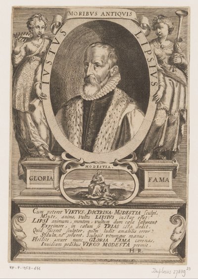 Portræt af Justus Lipsius af Jacques de Fornazeris