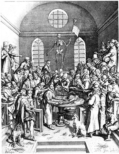 Anatomi-teater fra slutningen af det 16. århundrede, Jacques de Gheyn den ældre, 1633 af Jacques de Gehyn the Elder