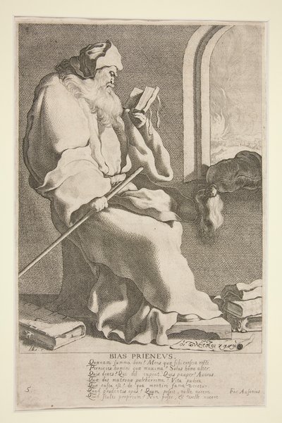 Bias Prieneus, #5 fra serien The Seven Wise Men of Greece af Jacques de Gheyn III
