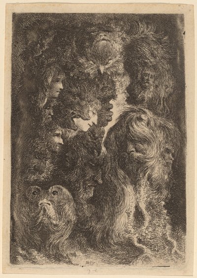 Fantastiske hoveder af Jacques de Gheyn III