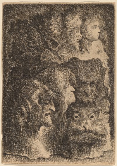 Fantastiske hoveder af Jacques de Gheyn III