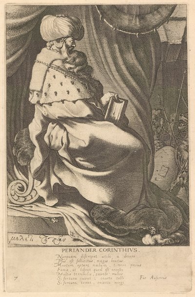Periander Corinthius, #7 fra serien The Seven Wise Men of Greece af Jacques de Gheyn III
