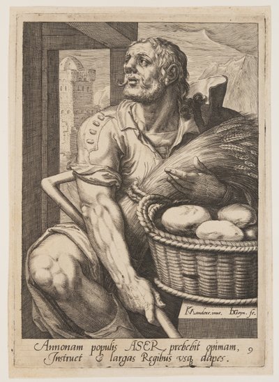 Asher, fra Jakobs tolv sønner af Jacques de Gheyn II
