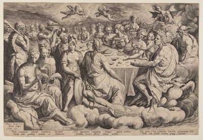 Gudernes festmåltid af Jacques de Gheyn II