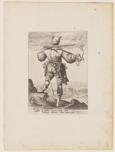 Musketer med hjelm, fra Officerer og soldater i kejser Rudolph II