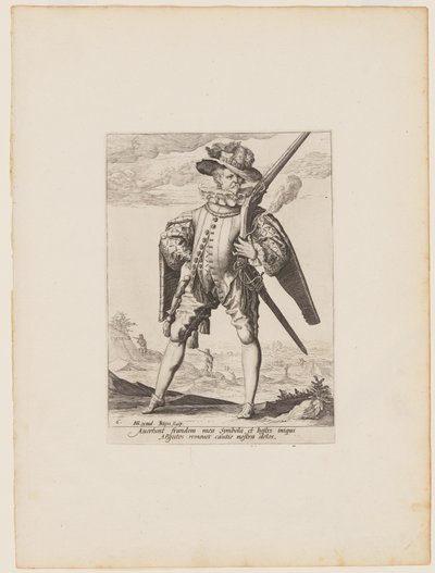 Musketer, fra Officerer og soldater i kejser Rudolph II
