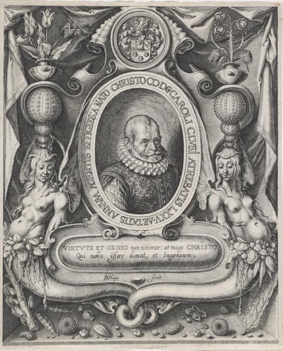 Portræt af Carolus Clusius (Charles de l